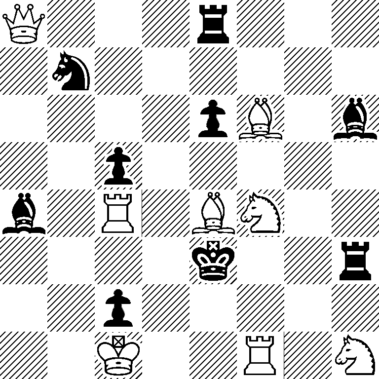 Q3r3/1n6/4pB1b/2p5/b1R1BN2/4k2r/2p5/2K2R1N