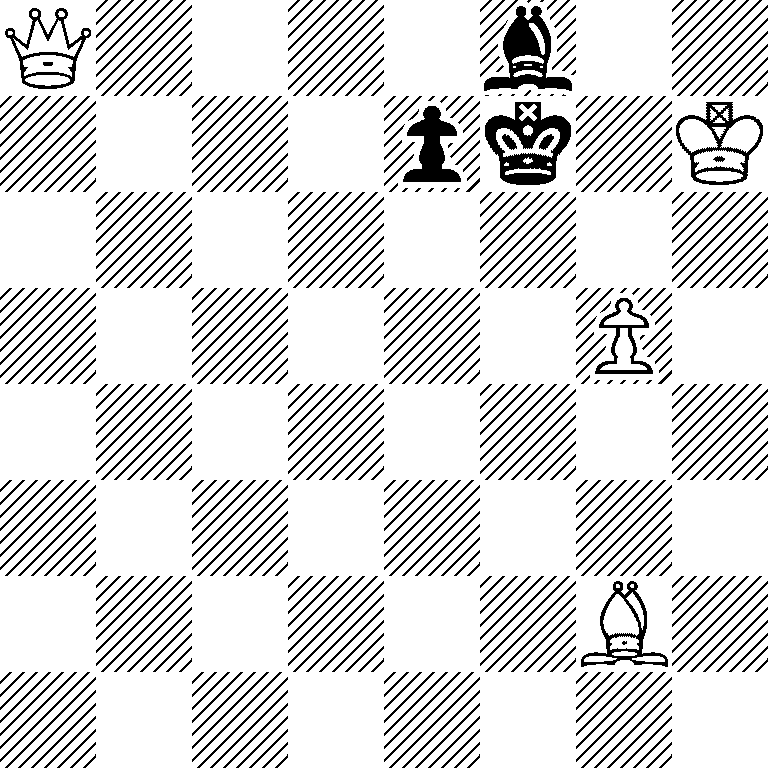 Q4b2/4pk1K/8/6P1/8/8/6B1/8