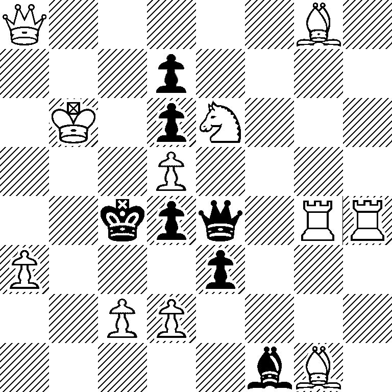 Q5B1/3p4/1K1pN3/3P4/2kpq1RR/P3p3/2PP4/5bB1