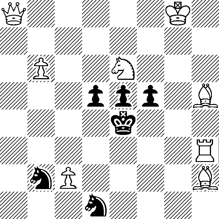 Q5K1/8/1P2N3/3ppp1B/4k3/7R/1nP4B/3n4