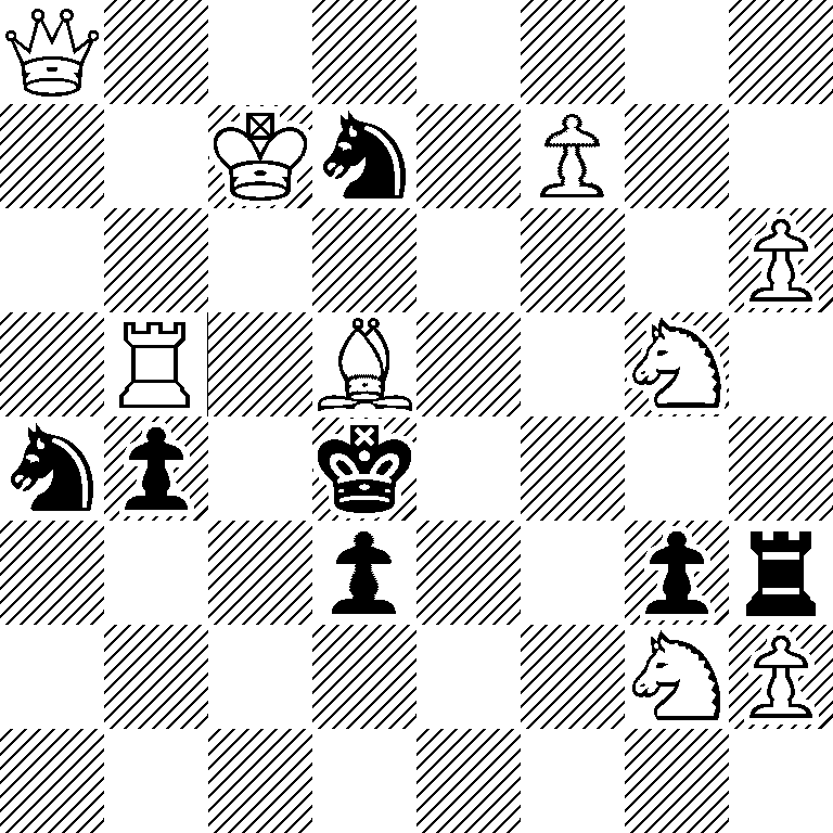 Q7/2Kn1P2/7P/1R1B2N1/np1k4/3p2pr/6NP/8