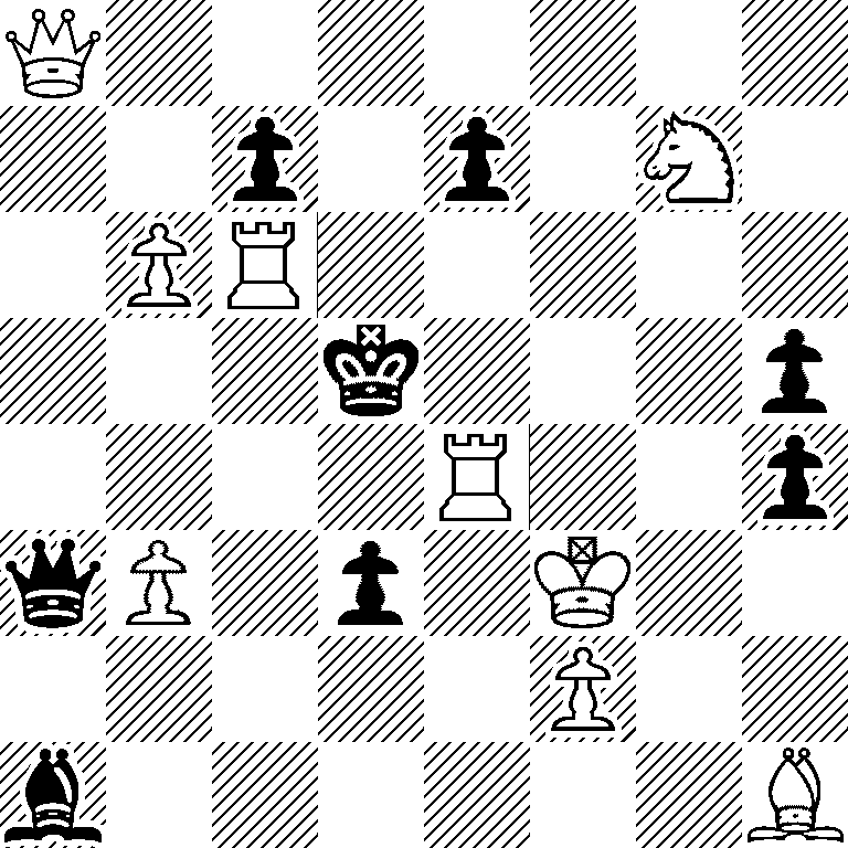 Q7/2p1p1N1/1PR5/3k3p/4R2p/qP1p1K2/5P2/b6B