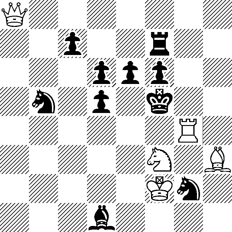 Q7/2p2r2/3ppp2/1n1p1k2/6R1/5N1B/5Kn1/3b4