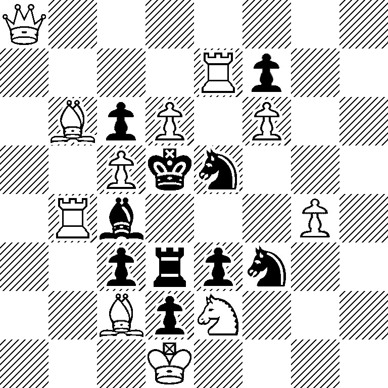 Q7/4Rp2/1BpP1P2/2Pkn3/1Rb3P1/2prpn2/2BpN3/3K4