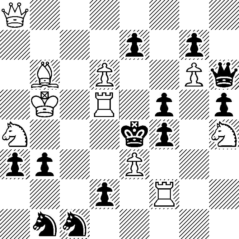 Q7/4p1p1/1B1P2Pq/1K1R1p1p/N3kp1N/pp2P3/3p1R2/1nn5