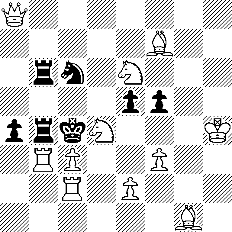 Q7/5B2/1rn1N3/4pp2/prkN3K/1RP2P2/2R1P3/6B1