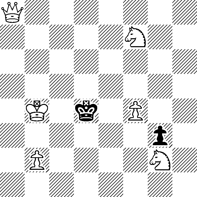 Q7/5N2/8/8/1K1k1P2/6p1/1P4N1/8