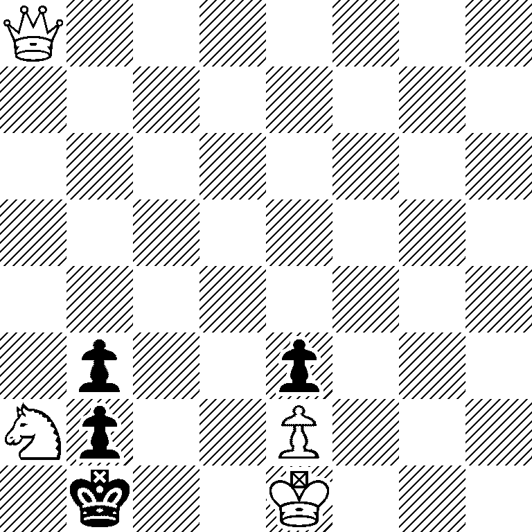 Q7/8/8/8/8/1p2p3/Np2P3/1k2K3