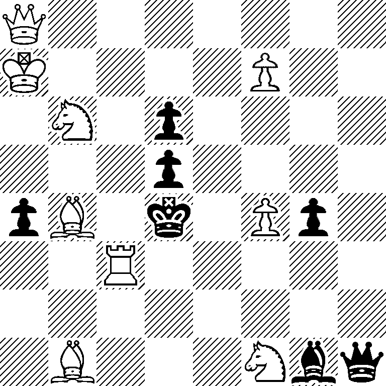 Q7/K4P2/1N1p4/3p4/pB1k1Pp1/2R5/8/1B3Nbq
