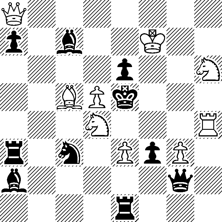 Q7/p1b2K2/4p2N/2BPk3/3N3R/r1n1PpP1/b5q1/4r3