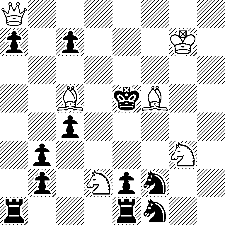Q7/p1p3K1/8/2B1kB2/2p5/1p4N1/1p1Npn2/r3rn2