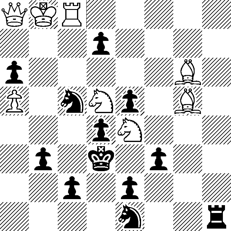 QKR5/3p4/p5B1/P1nNp1B1/3pN3/1p1k1p2/2p1p3/4n2r