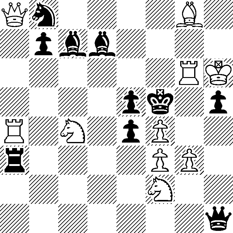 Qn4B1/1pbb4/6RK/4pk1p/R1N1pP2/r4PP1/5N2/7q