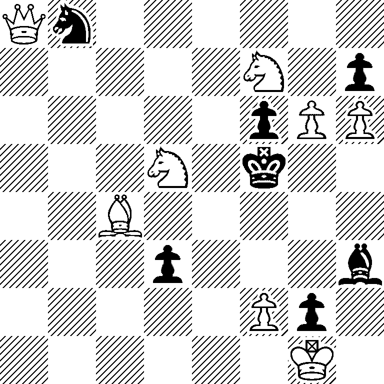 Qn6/5N1p/5pPP/3N1k2/2B5/3p3b/5Pp1/6K1