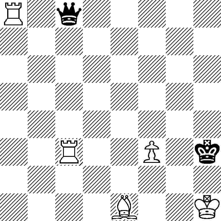 R1q5/8/8/8/8/2R2P1k/8/4B2K