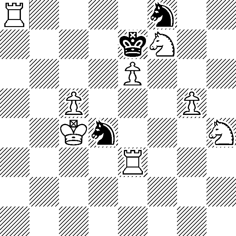 R4n2/4kN2/4P3/2P3P1/2Kn3N/4R3/8/8