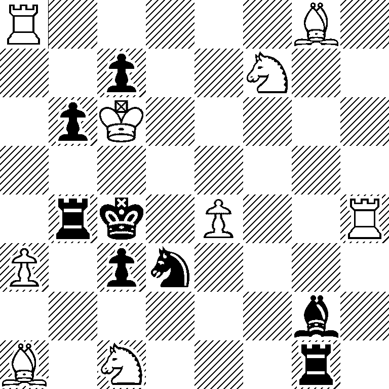 R5B1/2p2N2/1pK5/8/1rk1P2R/P1pn4/6b1/B1N3r1