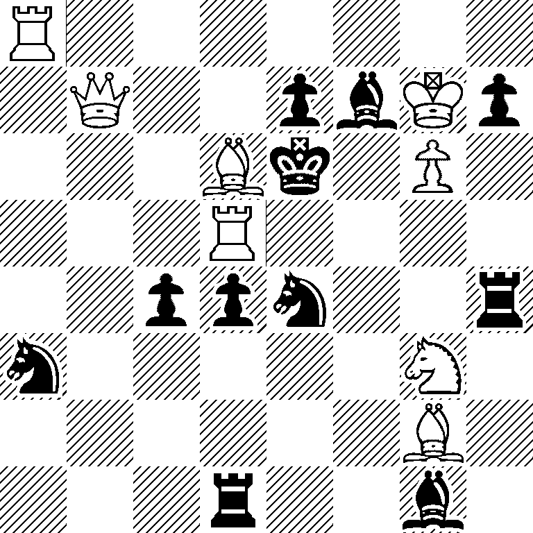 R7/1Q2pbKp/3Bk1P1/3R4/2ppn2r/n5N1/6B1/3r2b1