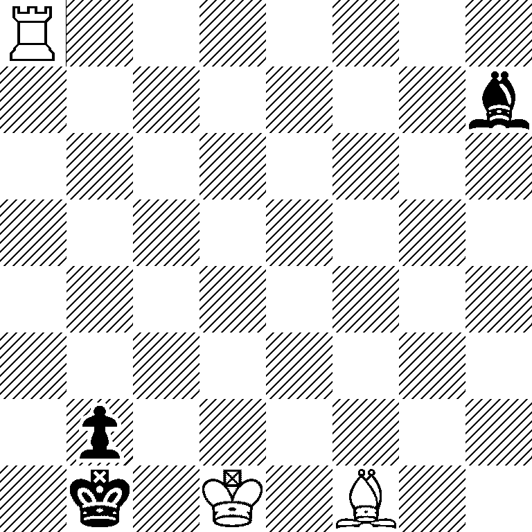 R7/7b/8/8/8/8/1p6/1k1K1B2