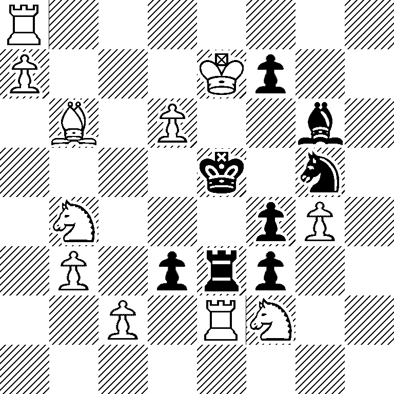 R7/P3Kp2/1B1P2b1/4k1n1/1N3pP1/1P1prp2/2P1RN2/8