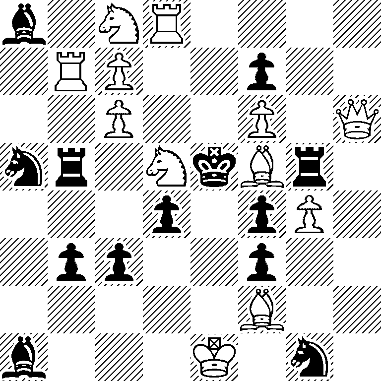 b1NR4/1RP2p2/2P2P1Q/nr1NkBr1/3p1pP1/1pp2p2/5B2/b3K1n1