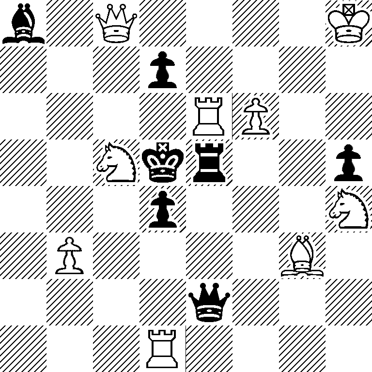 b1Q4K/3p4/4RP2/2Nkr2p/3p3N/1P4B1/4q3/3R4