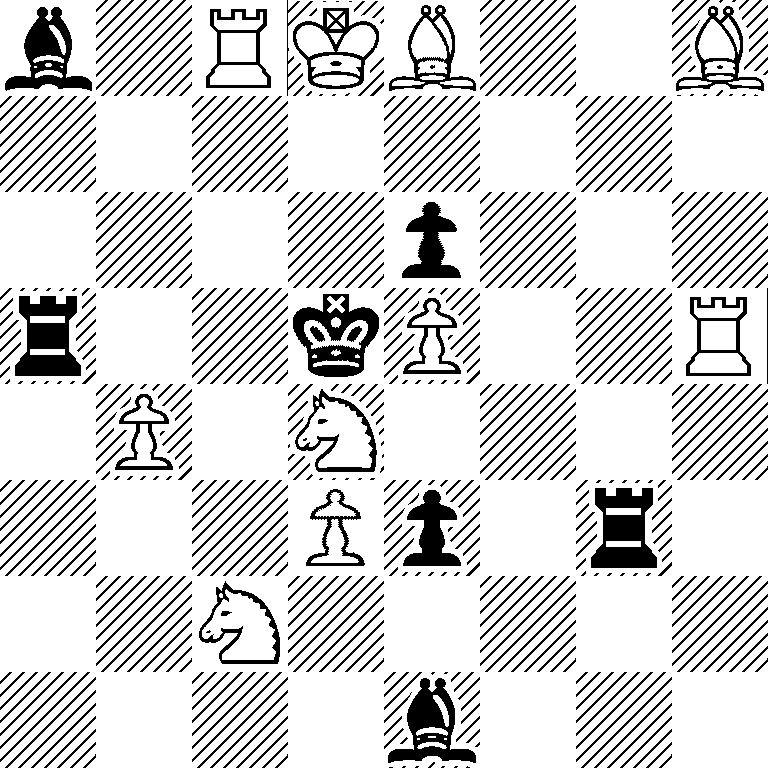 b1RKB2B/8/4p3/r2kP2R/1P1N4/3Pp1r1/2N5/4b3