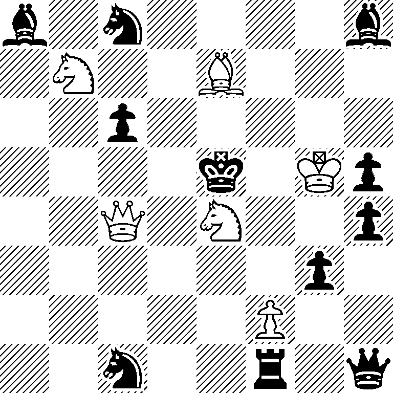 b1n4b/1N2B3/2p5/4k1Kp/2Q1N2p/6p1/5P2/2n2r1q
