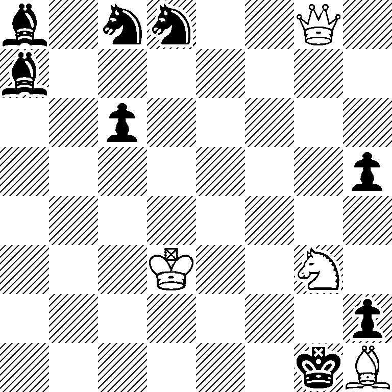 b1nn2Q1/b7/2p5/7p/8/3K2N1/7p/6kB