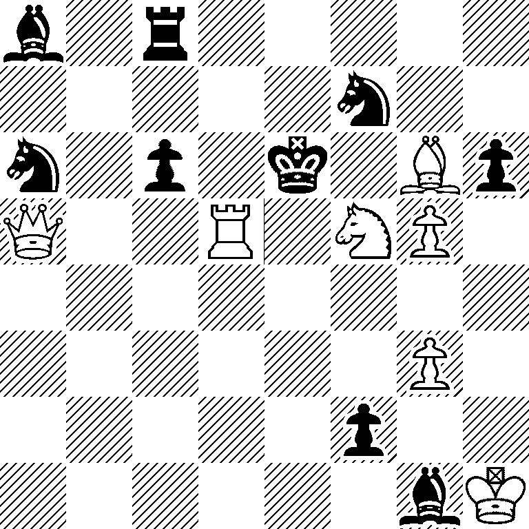 b1r5/5n2/n1p1k1Bp/Q2R1NP1/8/6P1/5p2/6bK