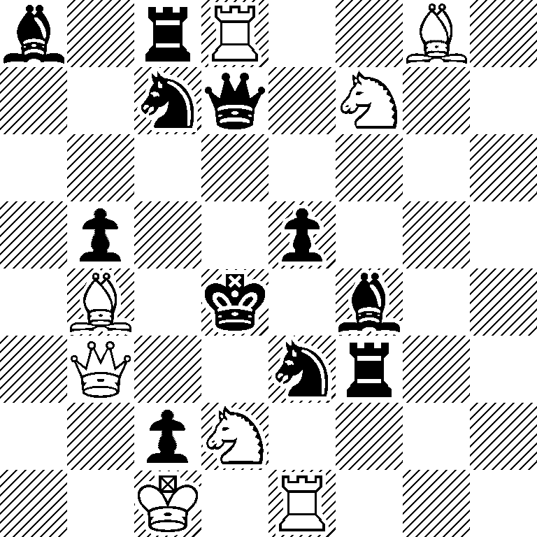 b1rR2B1/2nq1N2/8/1p2p3/1B1k1b2/1Q2nr2/2pN4/2K1R3