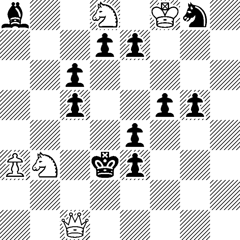 b2N1Kn1/3pp3/2p5/2p2pp1/4p3/PN1kp3/8/2Q5
