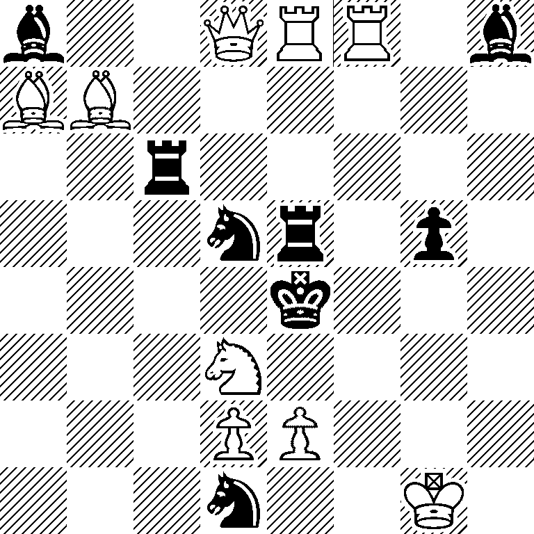 b2QRR1b/BB6/2r5/3nr1p1/4k3/3N4/3PP3/3n2K1