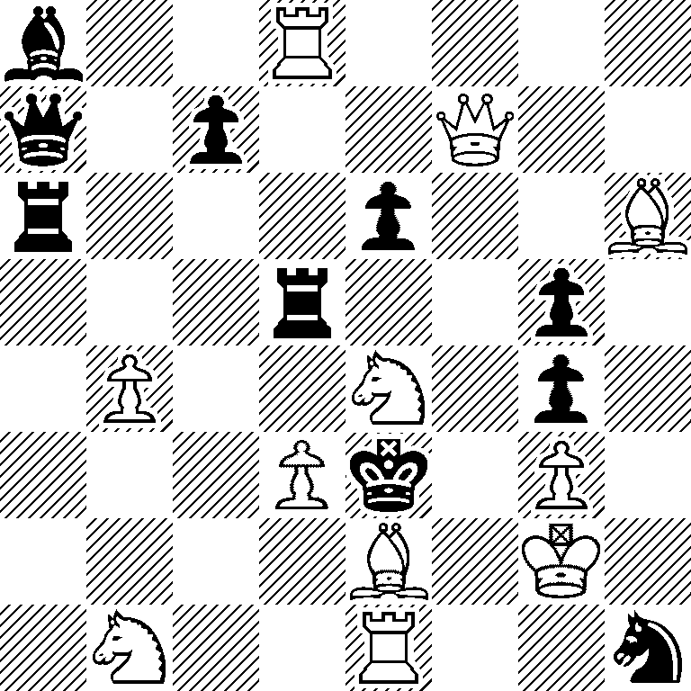 b2R4/q1p2Q2/r3p2B/3r2p1/1P2N1p1/3Pk1P1/4B1K1/1N2R2n