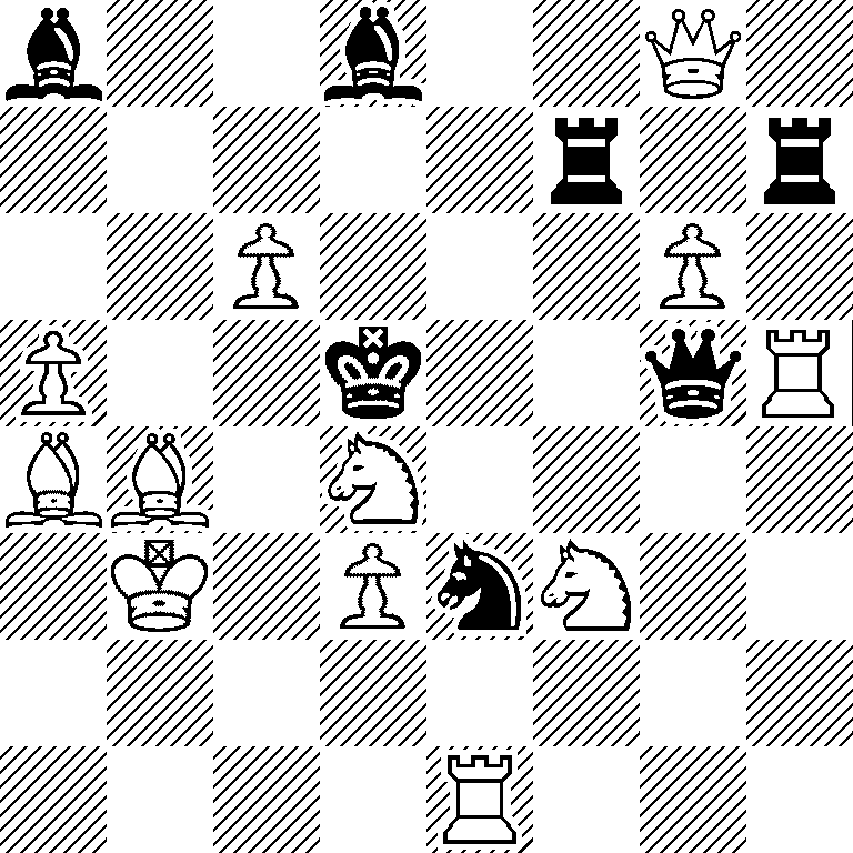 b2b2Q1/5r1r/2P3P1/P2k2qR/BB1N4/1K1PnN2/8/4R3