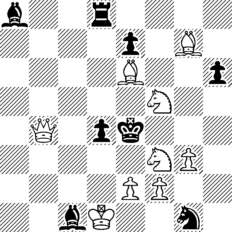 b2r4/4p1B1/4B2p/5N2/1Q1pk3/5NP1/4PP2/2bK2n1