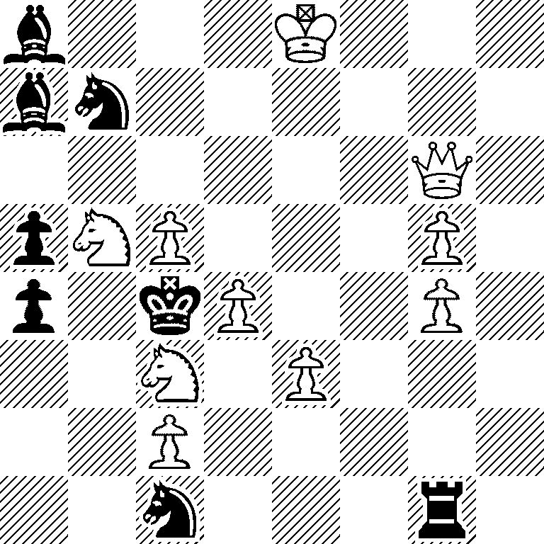 b3K3/bn6/6Q1/pNP3P1/p1kP2P1/2N1P3/2P5/2n3r1