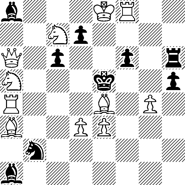 b3KR2/2Np4/Q1p2p1r/N3k2p/R3B1P1/B2PP3/1n6/b7