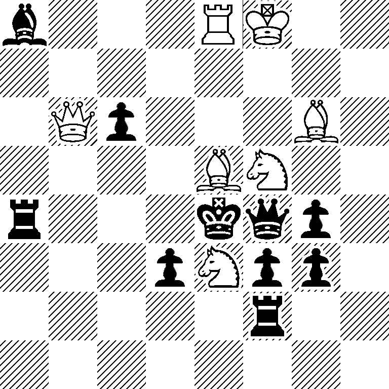 b3RK2/8/1Qp3B1/4BN2/r3kqp1/3pNpp1/5r2/8