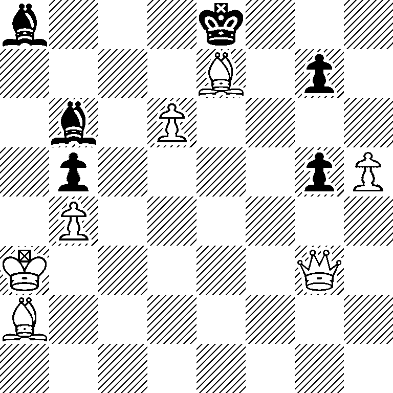 b3k3/4B1p1/1b1P4/1p4pP/1P6/K5Q1/B7/8