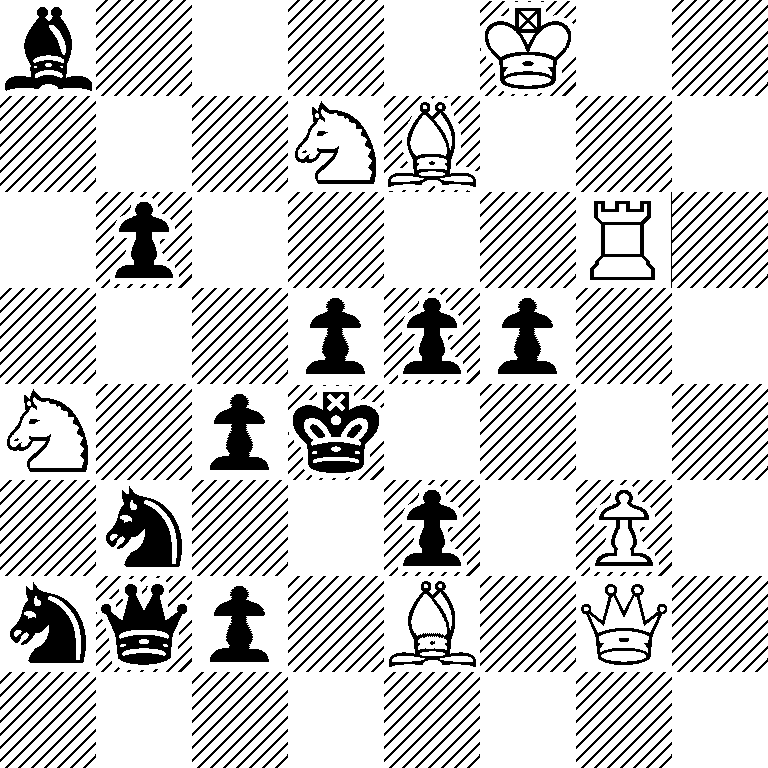 b4K2/3NB3/1p4R1/3ppp2/N1pk4/1n2p1P1/nqp1B1Q1/8