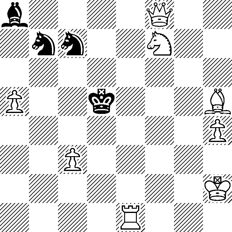 b4Q2/1nn2N2/8/P2k3B/7P/2P5/7K/4R3