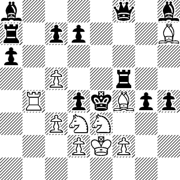 b4q1b/r1pp3B/p7/2P2r2/1R1pkBpp/2PNN3/3PKP2/8