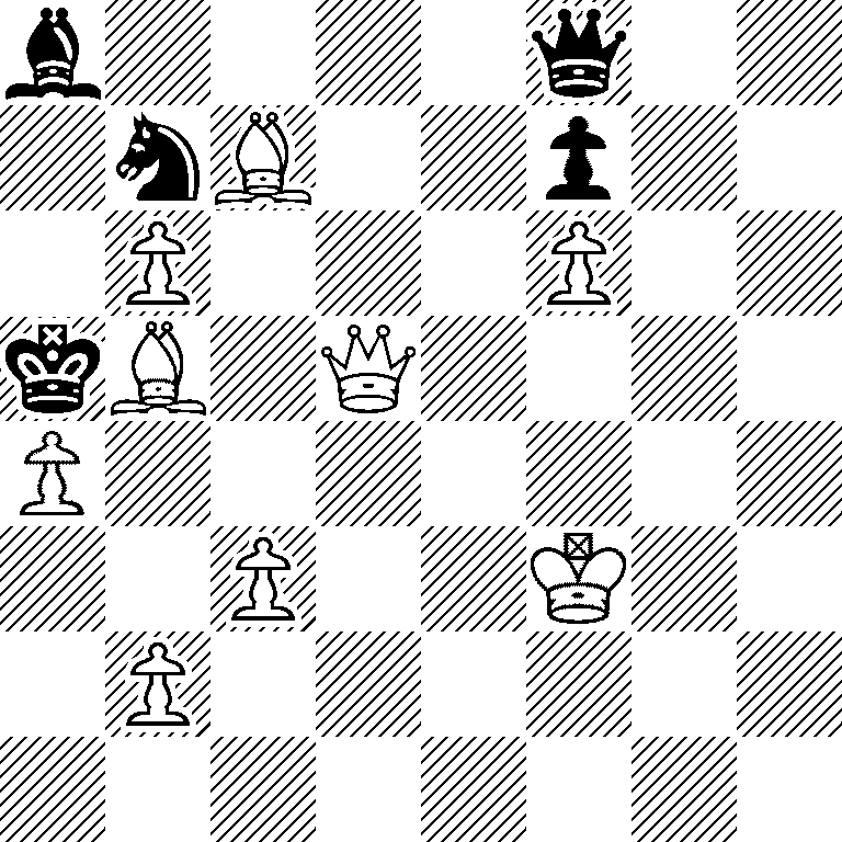 b4q2/1nB2p2/1P3P2/kB1Q4/P7/2P2K2/1P6/8
