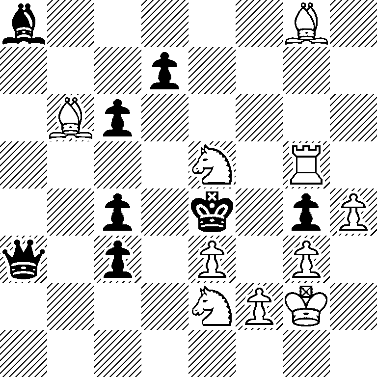 b5B1/3p4/1Bp5/4N1R1/2p1k1pP/q1p1P1P1/4NPK1/8