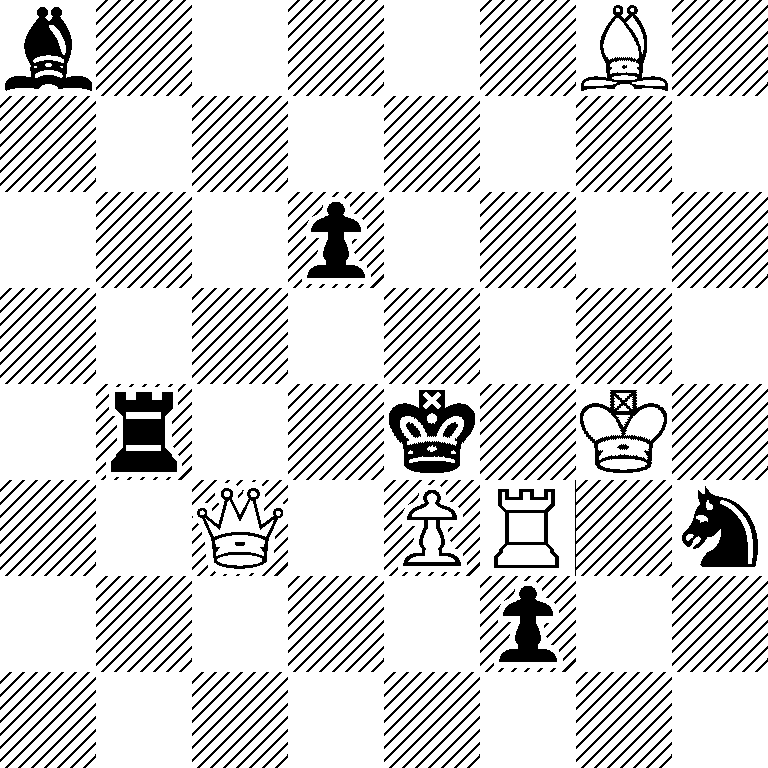 b5B1/8/3p4/8/1r2k1K1/2Q1PR1n/5p2/8