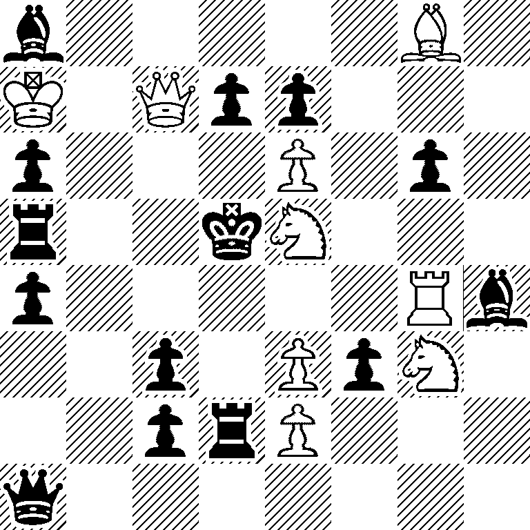 b5B1/K1Qpp3/p3P1p1/r2kN3/p5Rb/2p1PpN1/2prP3/q7