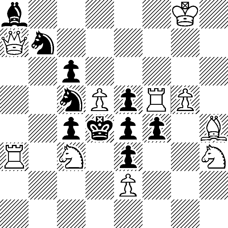 b5K1/Qn6/2p5/2nPpRP1/2pkpp1B/R1N1p2N/4P3/8