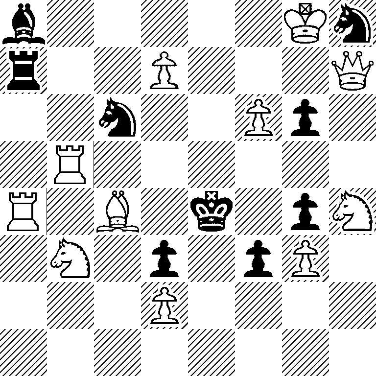 b5Kn/r2P3Q/2n2Pp1/1R6/R1B1k1pN/1N1p1pP1/3P4/8