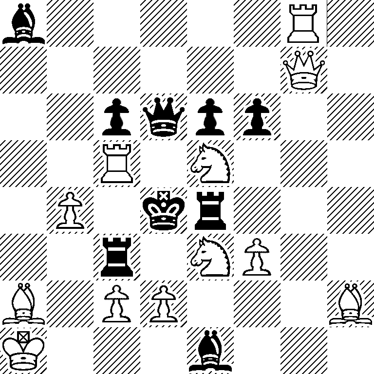 b5R1/6Q1/2pqpp2/2R1N3/1P1kr3/2r1NP2/B1PP3B/K3b3